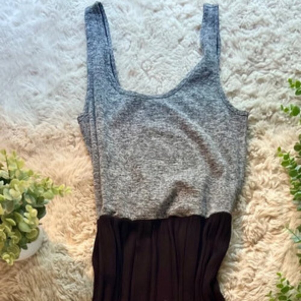 LOFT Outlet Maxi Dress – XS/S, Heather Gray & Black